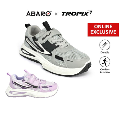 [ONLINE EXCLUSIVE] ABARO Kids Sport Shoes 99SPA5106AG1 Super Light Tropix/Running Shoes/Kasut Sukan Kanak Kanak