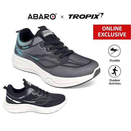 [ONLINE EXCLUSIVE] ABARO 99SPA7109H3 TROPIX Unisex Sneakers with PVC Outsole Super Light Walking Shoes/Kasut Sukan