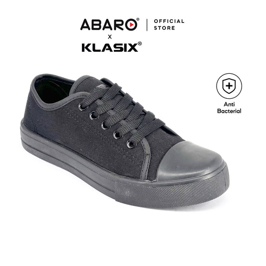 ABARO x KLASIX KS3766 Unisex Slip Resistant Anti Bacterial Super Comfy/School Shoes/Kasut Sekolah Hitam