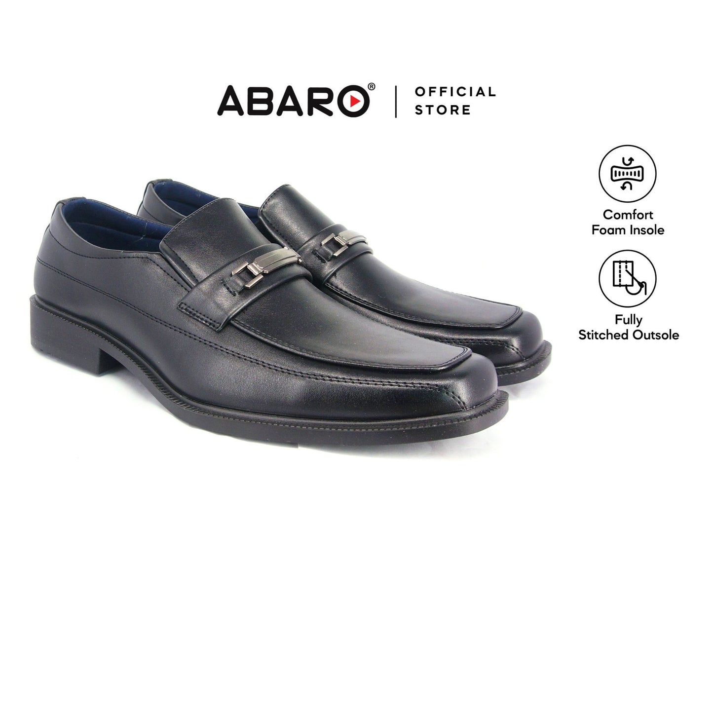 ABARO Men Faux Leather FMA733M5 Men Formal Shoes Extra Large/Kasut Kulit Pejabat/Kasut Pegawai Kerajaan/Kasut