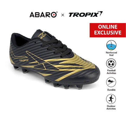 [ONLINE EXCLUSIVE] ABARO Football BOOTS 99FA591A12 TROPIX Kids Unisex Outdoor Soccer Shoe/FootballBOOTS/Kasut Bola Sepak