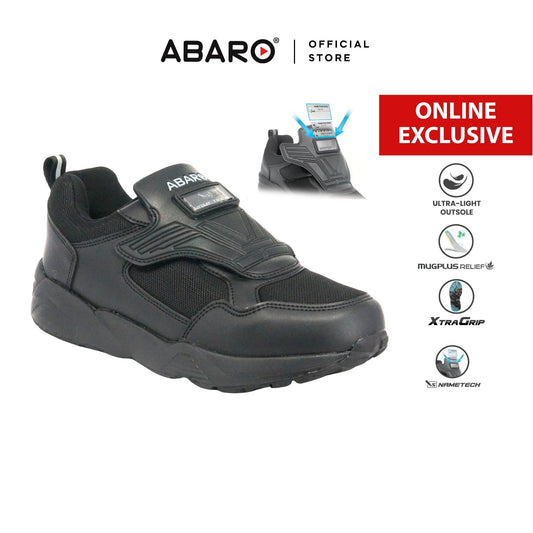 ABARO 2867N Black School Shoes — view 1