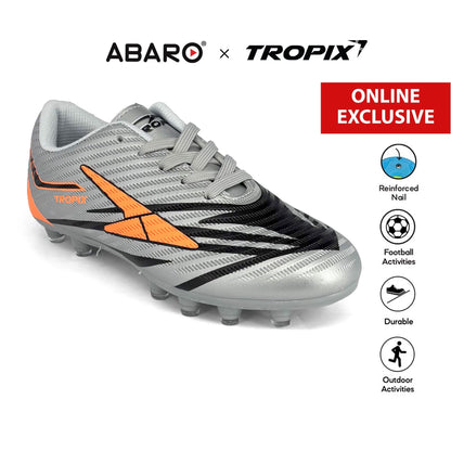 [ONLINE EXCLUSIVE] ABARO Football BOOTS 99FA591A12 TROPIX Kids Unisex Outdoor Soccer Shoe/FootballBOOTS/Kasut Bola Sepak