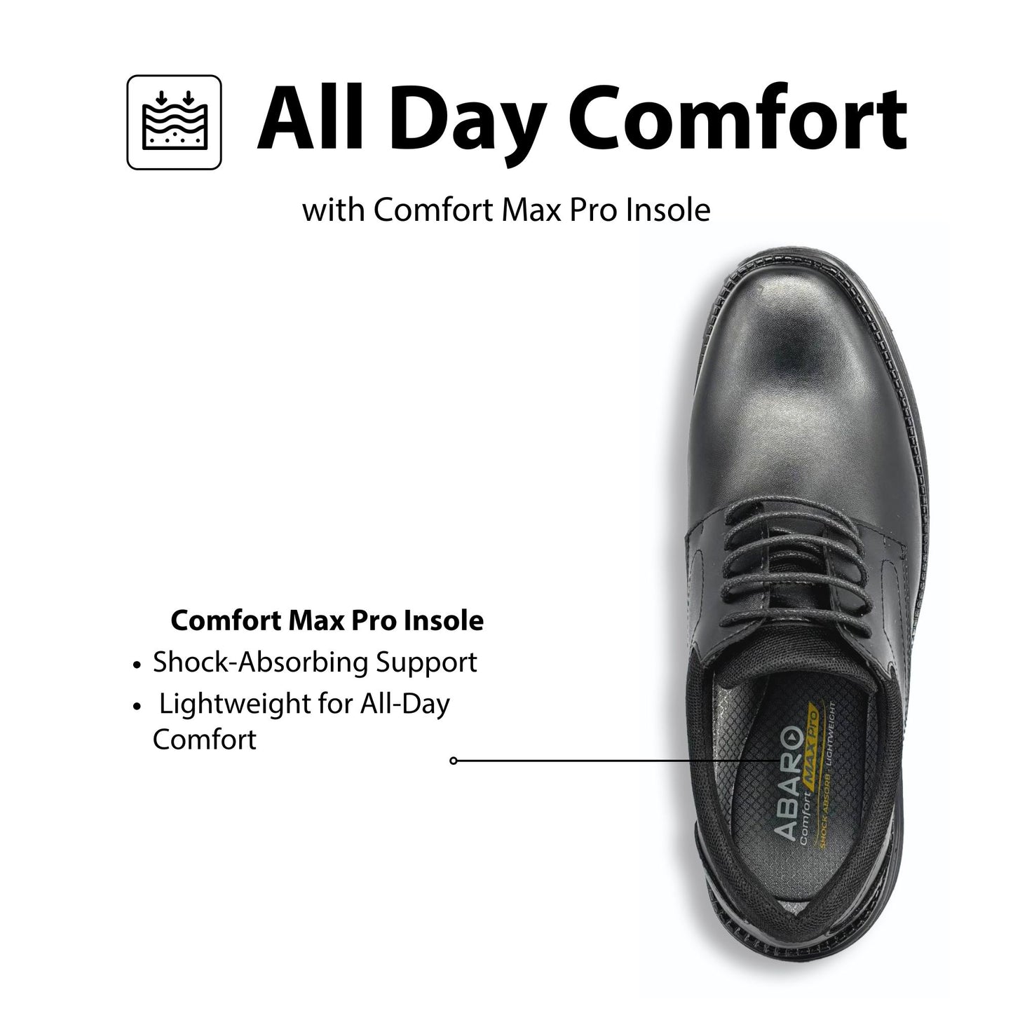 ABARO Men Faux Leather Formal Shoes FMA7104P2 Men Formal Shoes/Kasut Formal Lelaki