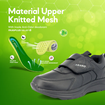 Bundle Deal ABARO Combo HideTech H2819N Hidden GPS Pocket School Shoes/Kasut Sekolah + GP eTag Tracker | iOS Only