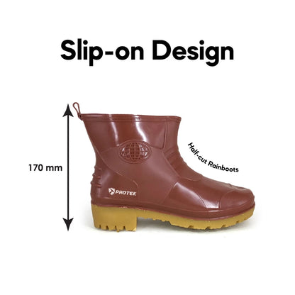 PROTEK Unisex-PT90 Ankle Rain Boots Waterproof & Anti-Slip Garden Boots/Kasut Hujan/Kasut Kebun Getah/??/??/But Air

4.9

227
ratings
589 Sold