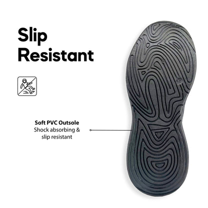 ABARO x BASIC BS2378 Unisex Slip Resistant Anti Bacterial Super Comfy/School Shoes/Kasut Sekolah Hitam