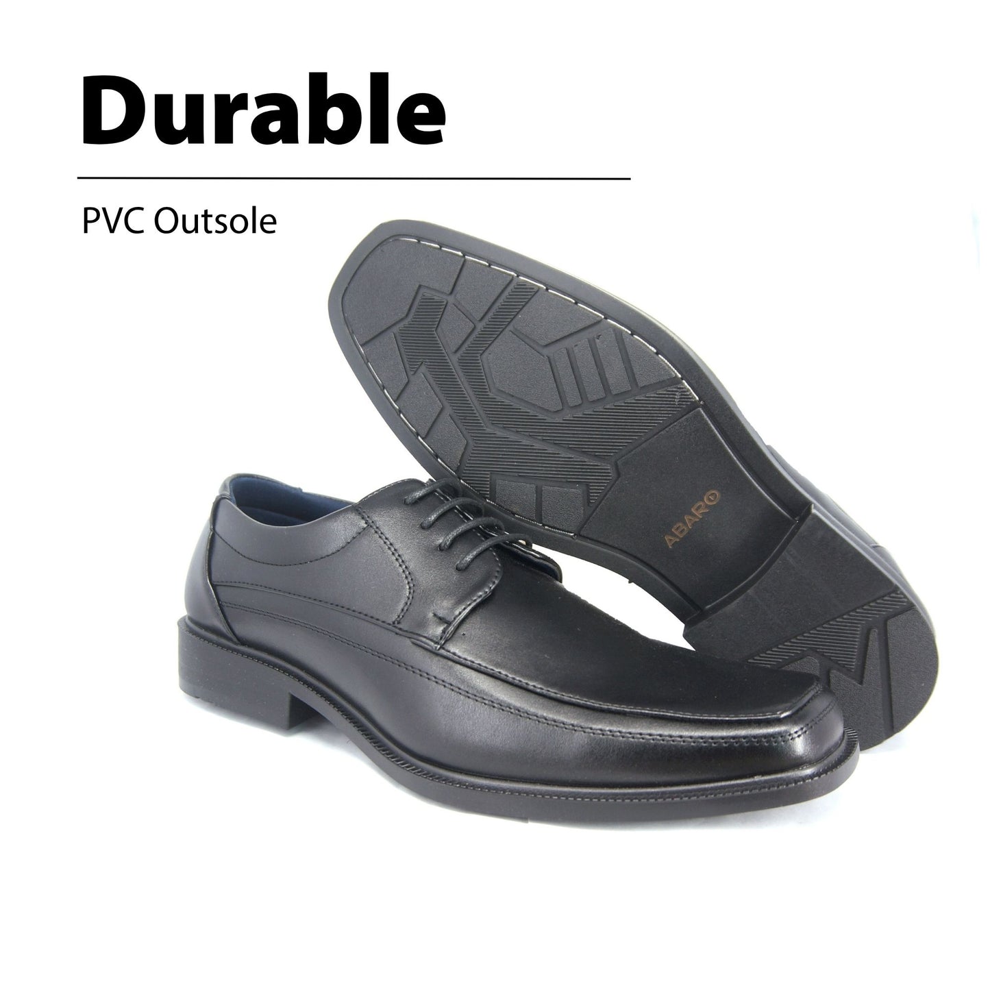 ABARO Men/Boy Faux Leather FMA733M1 Formal Shoes Plus Size/Kasut Formal Pejabat/Kulit/Kasut Pegawai Kerajaan