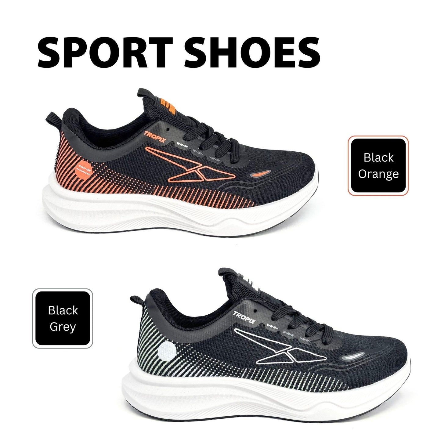 ABARO SPA7109H1 Black super-light running sneaker — view 5