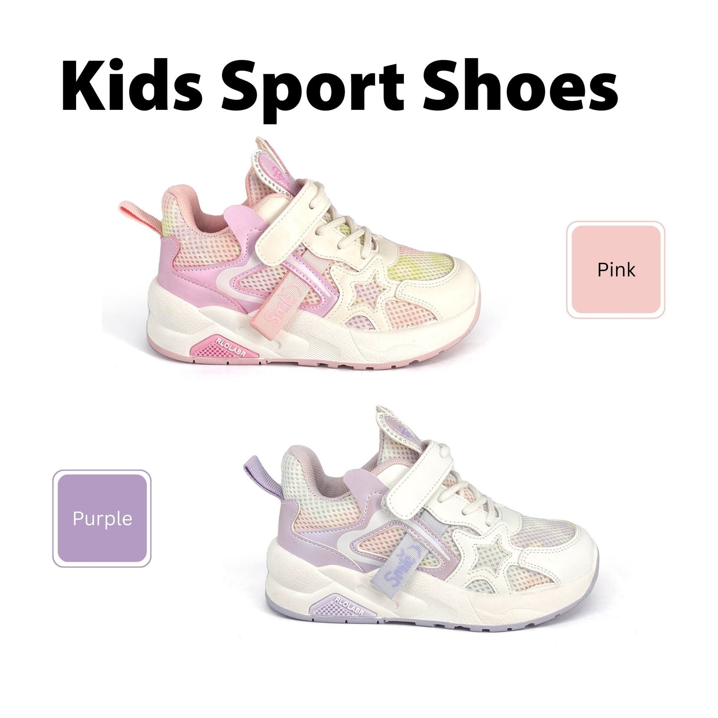 [ONLINE EXCLUSIVE] ABARO Kids Sport Shoes 99SPA5107AJ4 Super Light Tropix/Running Shoes/Kasut Sukan Kanak Kanak