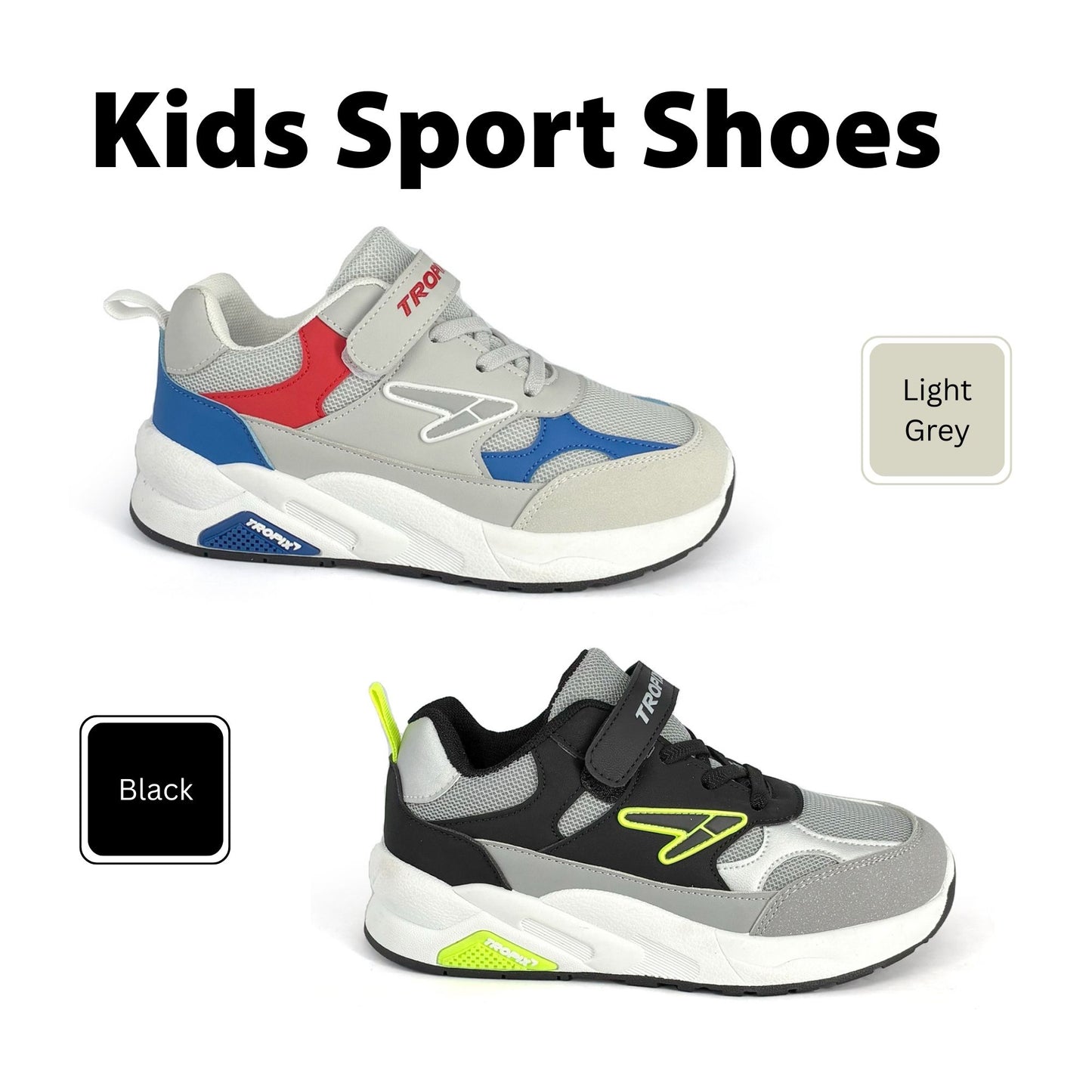 [ONLINE EXCLUSIVE] ABARO Kids Sport Shoes 99SPA5107AJ3 Super Light Tropix/Running Shoes/Kasut Sukan Kanak Kanak