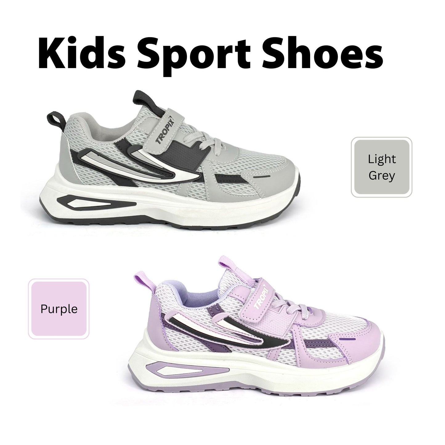 [ONLINE EXCLUSIVE] ABARO Kids Sport Shoes 99SPA5106AG1 Super Light Tropix/Running Shoes/Kasut Sukan Kanak Kanak