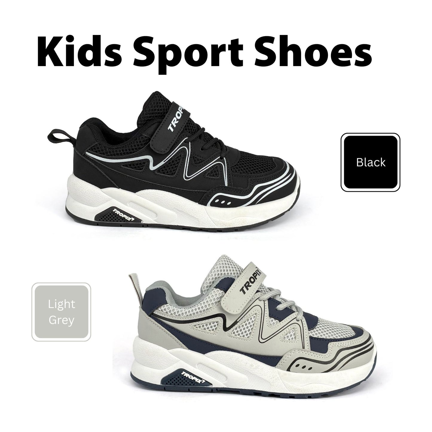 ABARO Kids Sport Shoes SPA5107AJ1 Super Light Tropix Kids Sneaker/Running Shoes/Kasut Sukan Kanak Kanak