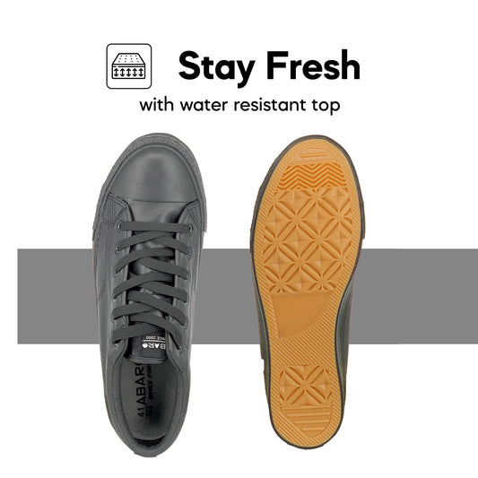ABARO 7369MF Black school shoe — view 2