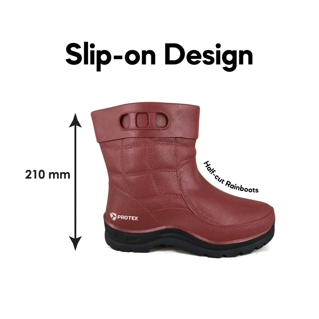 PROTEK Unisex PT10 Ankle Rain Boots Anti-Slip & Waterproof Garden Boots/Kasut Hujan/Kasut Kebun Getah/Rubber Boots/??/??
