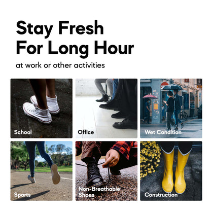 ABARO Unisex 3pairs Antibacterial Socks AS03 Comfy Cotton/Stoking Sekolah Antibakteria Hitam