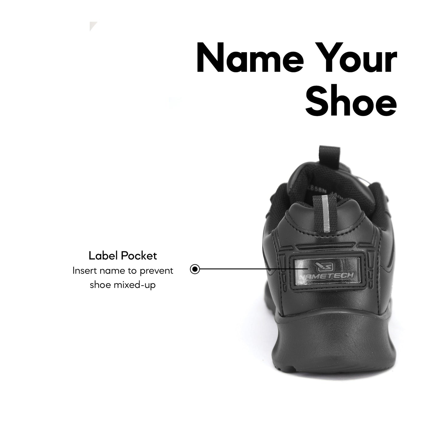 ABARO T2858N TwistTech + NameTech School Shoes/Kasut Unisex/Kasut Tulis Nama