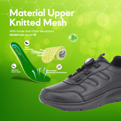 ABARO T2858N TwistTech + NameTech School Shoes/Kasut Unisex/Kasut Tulis Nama