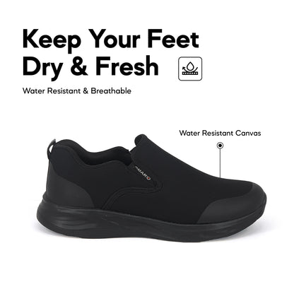 Abaro Water Resistant Anti-Bacterial Canvas Shoes W2883 Sneakers Men/Secondary school/School Shoes/Kasut Sekolah Hitam