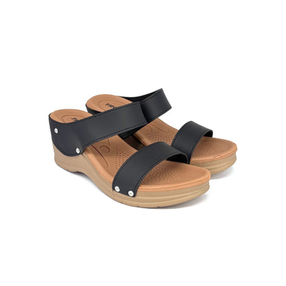 ABARO TROPIX WDL644B2 Women Wedges Comfort PU Leather Women Wedges/Kasut Perempuan/Sandal Perempuan/Kasut Wanita