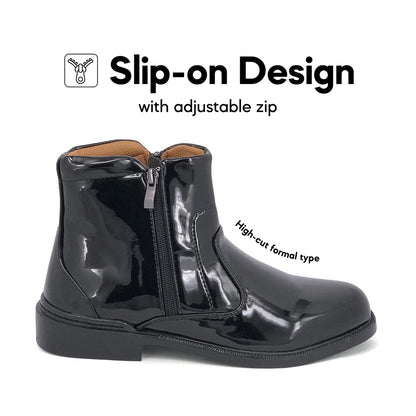 ABARO Men Faux Leather PBA731E7 Comfort Ankle Boots Formal Shoes/Kasut Kilat Kulit/Kasut Potong Polis/SWAT Boots/????