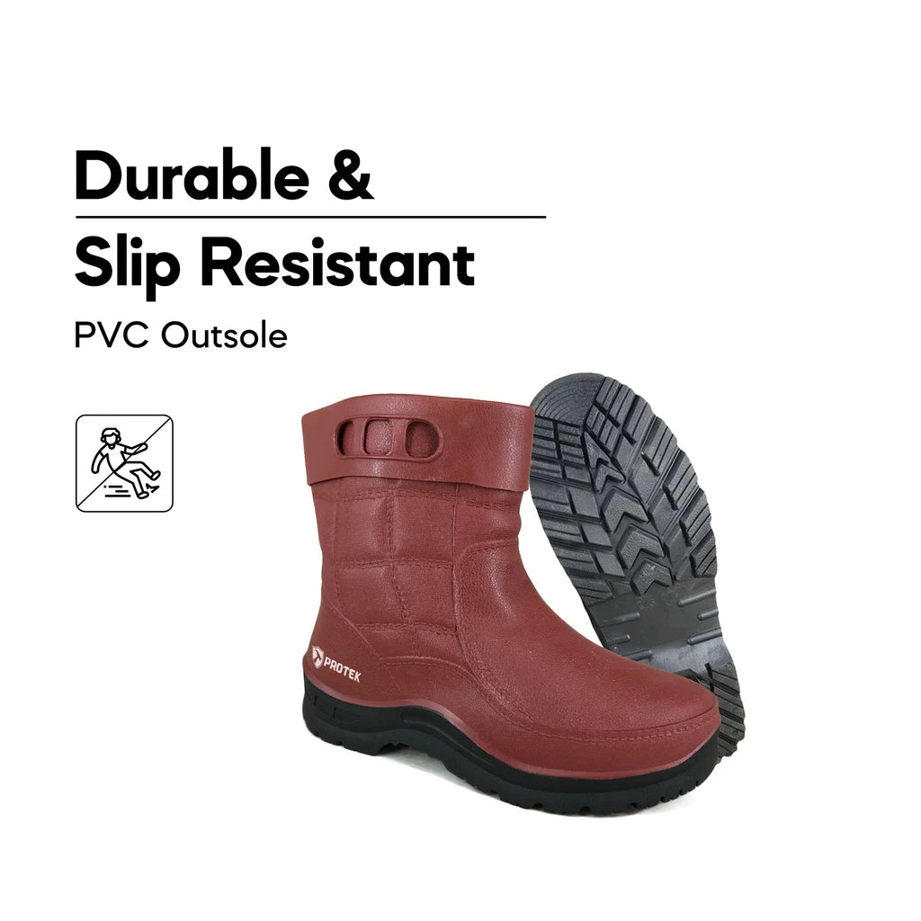 PROTEK Unisex PT10 Ankle Rain Boots Anti-Slip & Waterproof Garden Boots/Kasut Hujan/Kasut Kebun Getah/Rubber Boots/??/??