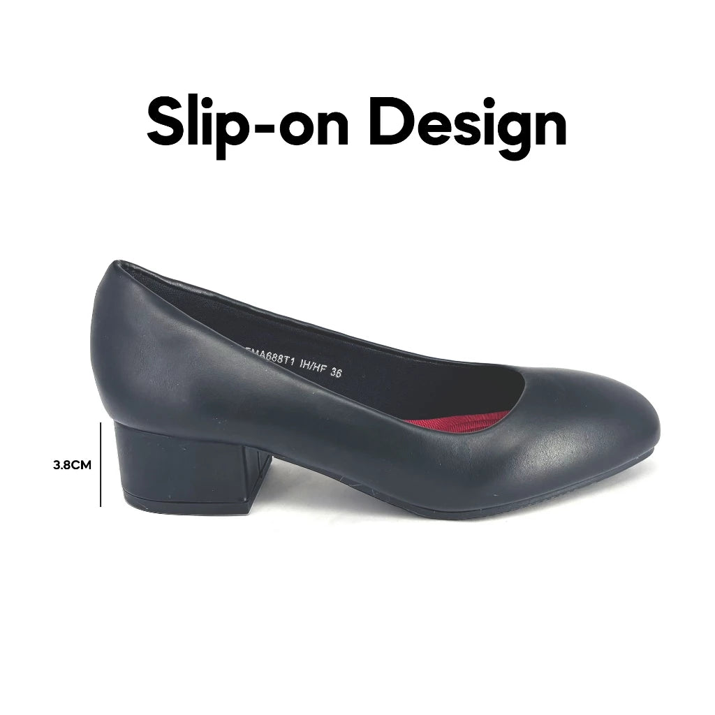 ABARO Lady Women Formal Shoes FMA688T1 Faux Leather Women Formal Shoes/Kasut Formal Perempuan