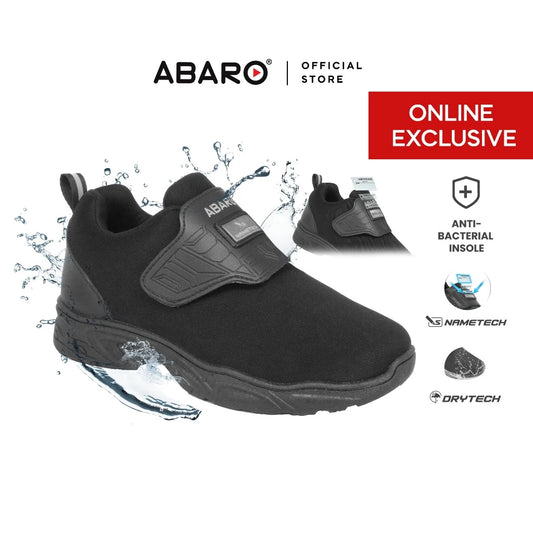 [ONLINE EXCLUSIVE] ABARO DryTech+ Name Tech W2361N School Shoes/Water Resistant/Kaust Kalis Air/Kasut Sekolah Hitam