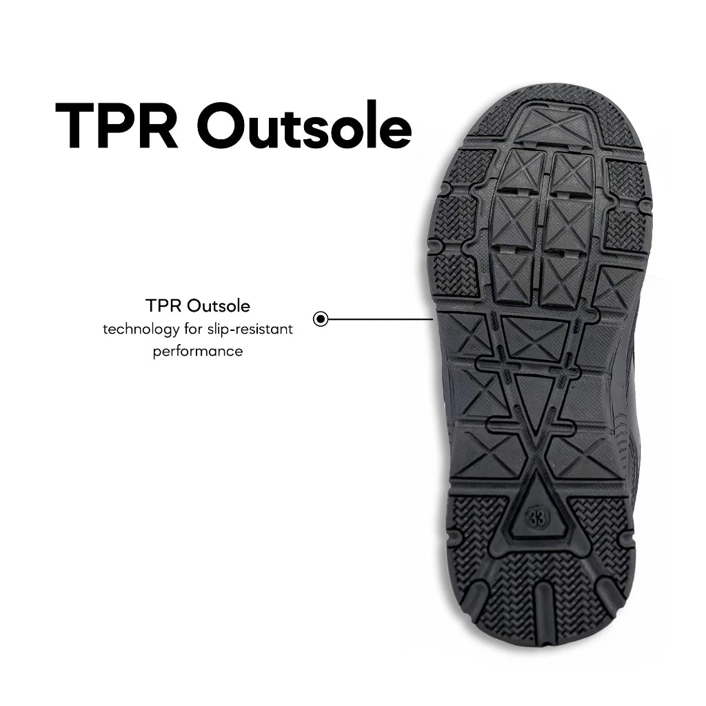 ABARO HideTech + GripTech H2278N Hidden GPS Pocket School Shoes/Kasut Unisex/Kasut Tulis Nama