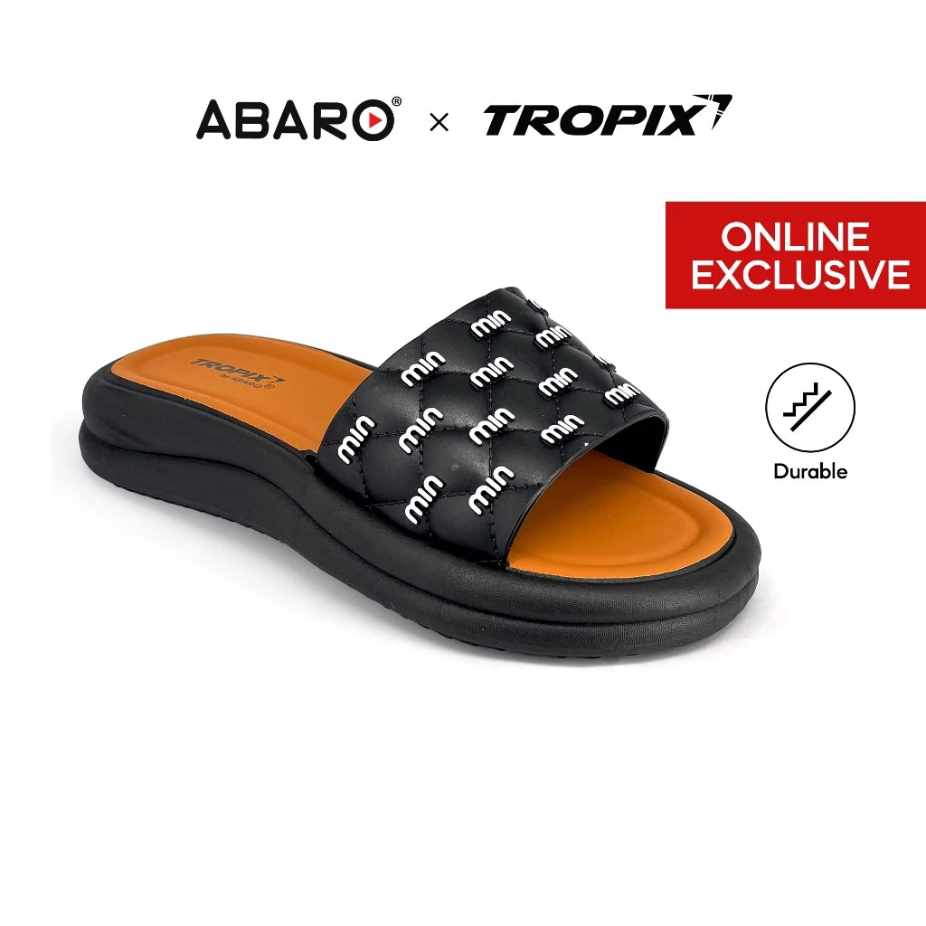 [ONLINE EXCLUSIVE] ABARO Comfy & Stylish 99PSA693N1 TROPIX Durable and Lightweight PVC /Women Slipper/Sandal Perempuan