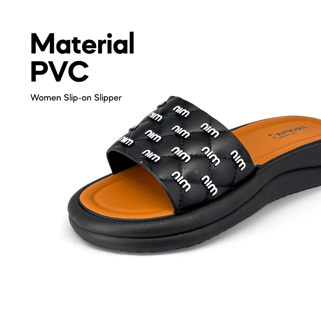 [ONLINE EXCLUSIVE] ABARO Comfy & Stylish 99PSA693N1 TROPIX Durable and Lightweight PVC /Women Slipper/Sandal Perempuan