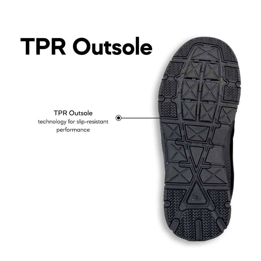 ABARO GripTech + HideTech H2279N Hidden GPS Pocket School Shoes/Kasut Unisex/Kasut Tulis Nama