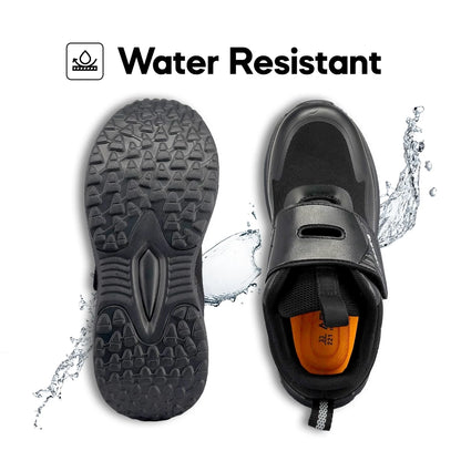 ABARO HideTech + DryTech + NameTech  HW2882N School Shoes Hidden GPS Pocket /Kasut Unisex/Kasut Tulis Nama