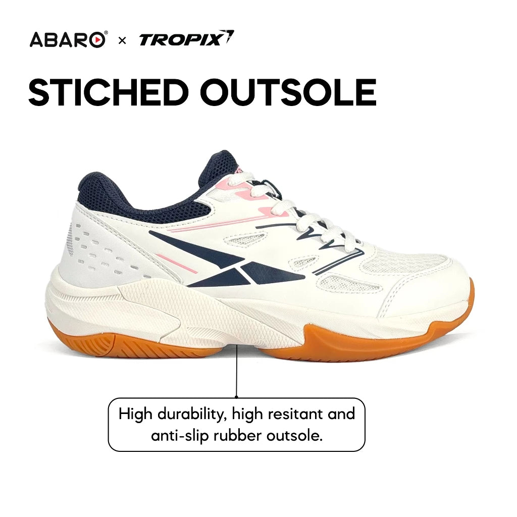 ABARO BTA698A1 TROPIX WOMEN Sneakers with Super Light Badminton Shoes/ Kasut Sukan/ Sport Shoes Men/ Kasut Badminton