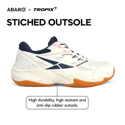 ABARO BTA698A1 TROPIX WOMEN Sneakers with Super Light Badminton Shoes/ Kasut Sukan/ Sport Shoes Men/ Kasut Badminton