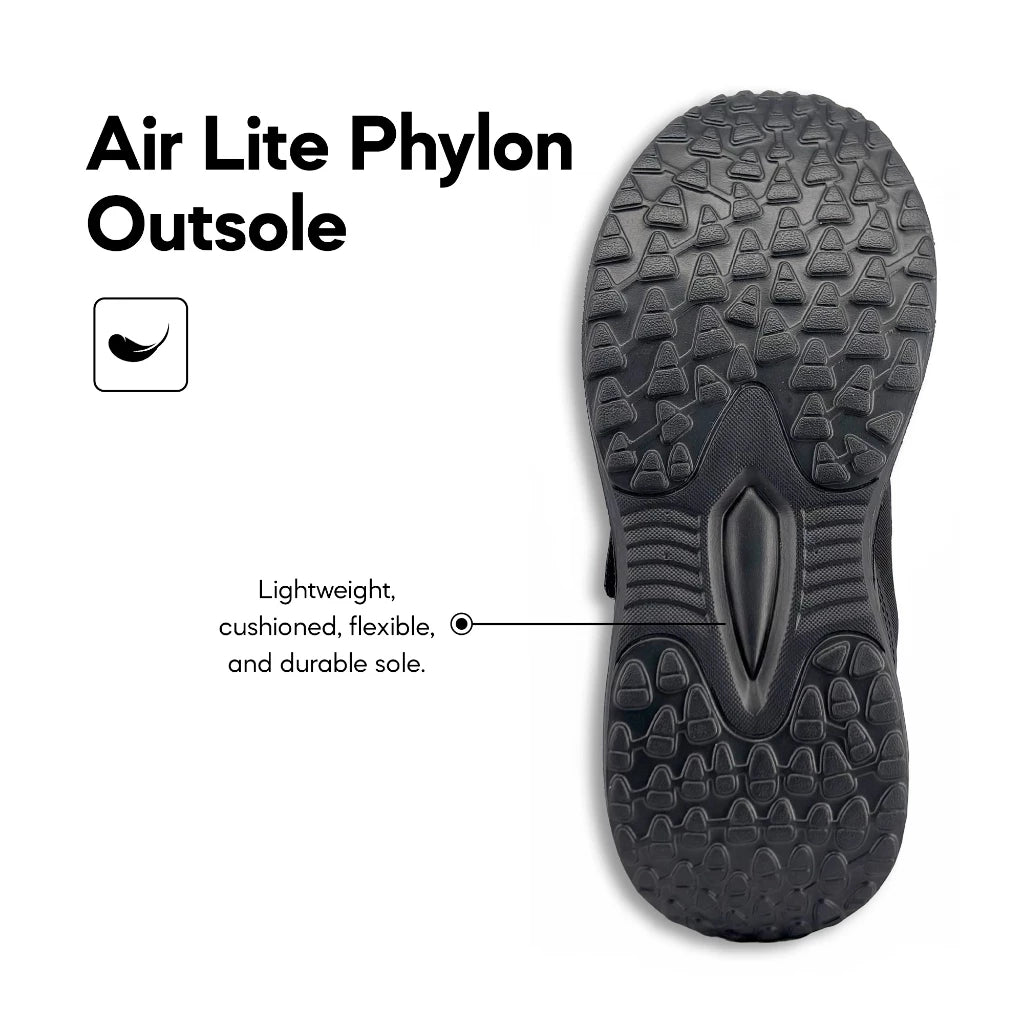 ABARO HideTech + DryTech + NameTech  HW2882N School Shoes Hidden GPS Pocket /Kasut Unisex/Kasut Tulis Nama