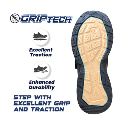 Abaro HideTech + GripTech + NameTech H2335N School Shoes Hidden GPS Pocket/NameYouShoes/Kasut Sekolah Hitam/Kasut Unisex