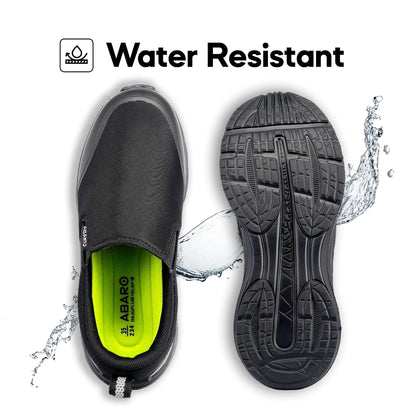 Abaro DryTech W2889N Water Resistant Canvas Shoe/Kasut Kalis Air /School Shoes/Kasut Sekolah Hitam