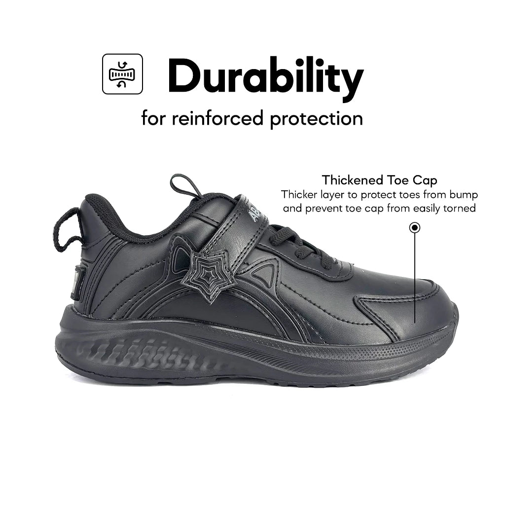 ABARO HideTech H2812N Hidden GPS Pocket School Shoes/Kasut Unisex/Kasut Tulis Nama