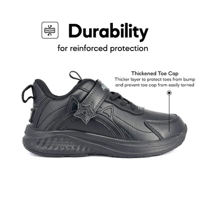 ABARO HideTech H2812N Hidden GPS Pocket School Shoes/Kasut Unisex/Kasut Tulis Nama