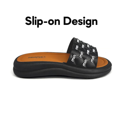 [ONLINE EXCLUSIVE] ABARO Comfy & Stylish 99PSA693N1 TROPIX Durable and Lightweight PVC /Women Slipper/Sandal Perempuan