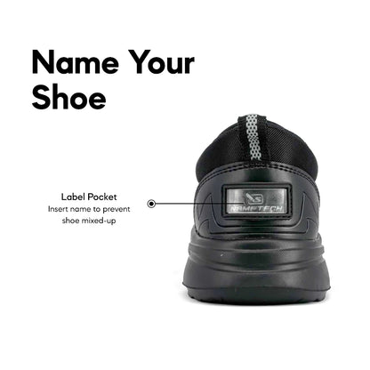 Abaro DryTech W2889N Water Resistant Canvas Shoe/Kasut Kalis Air /School Shoes/Kasut Sekolah Hitam