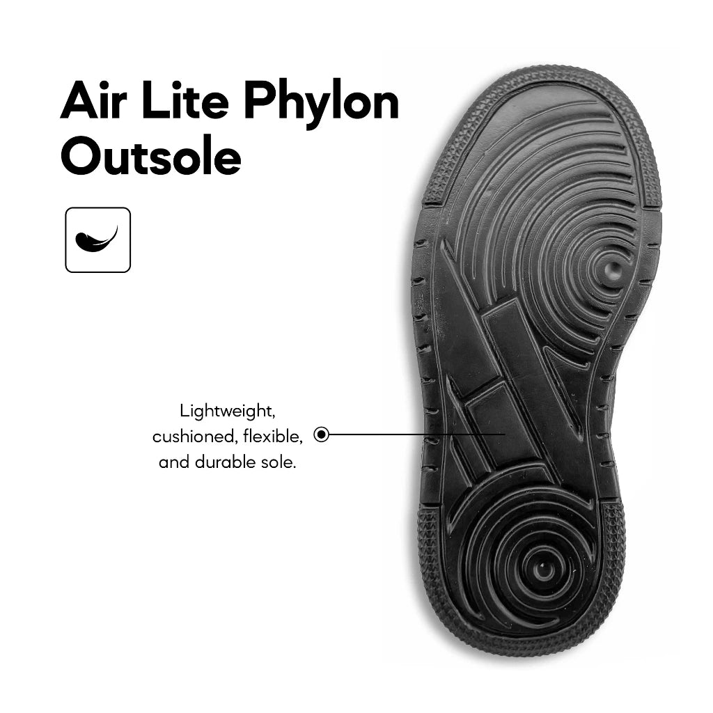 ABARO NameTech 2912N School Shoes Black Name Your Shoes/Kasut Sekolah Hitam/Kasut Budak