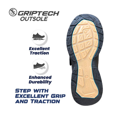 Abaro DryTech + GripTech + NameTech W2331N School Shoes Water Resistant/Name You Shoes/Kasut Sekolah Hitam/Kasut Unisex