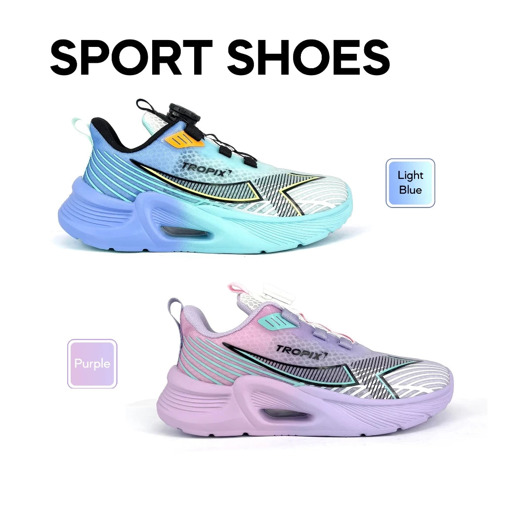 ABARO TwistTech Kids Sport Shoes SPA595AE1T Tropix Kids Sneaker with Mugwort /Running Shoes/Kasut Sukan