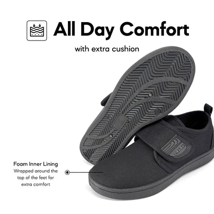 ABARO 2655D Anti-Bacterial Unisex Black School Shoes/Canvas Shoes/Kasut Sekolah Hitam