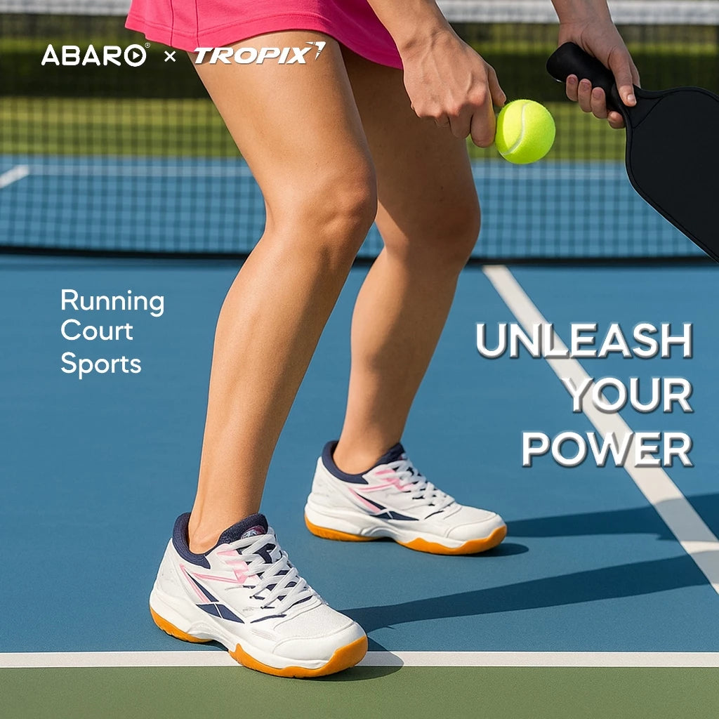 ABARO BTA698A1 TROPIX WOMEN Sneakers with Super Light Badminton Shoes/ Kasut Sukan/ Sport Shoes Men/ Kasut Badminton