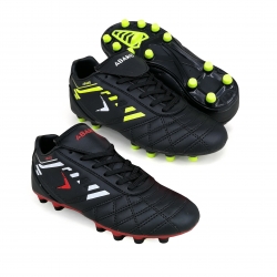  Black Football Shoes PU Leather FA510A3