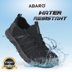 Black School Shoes ABARO W2821 Waterproof Mesh + EVA Secondary Unisex