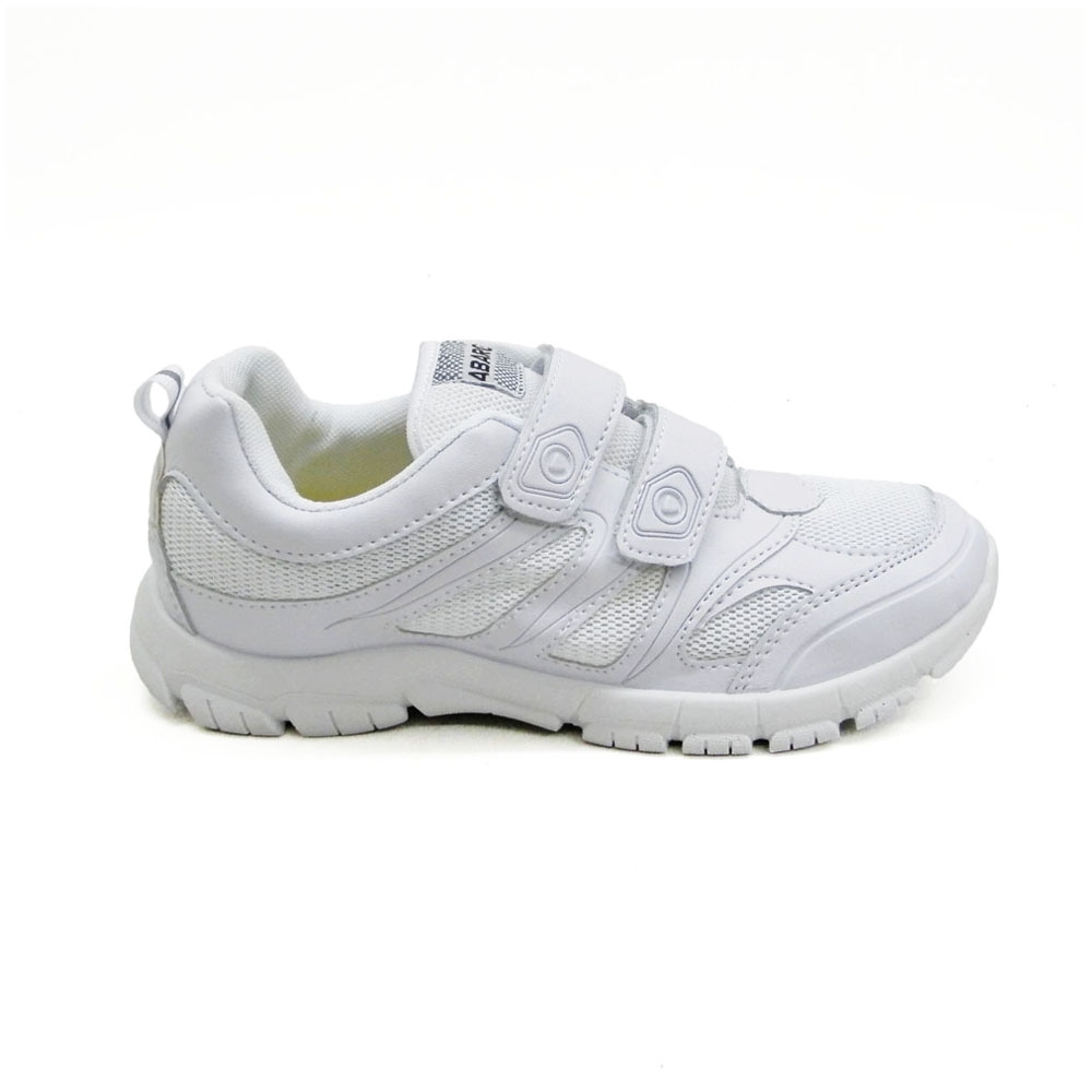 ABARO - White School Shoes Mesh + PVC Primary/Secondary Unisex 2232